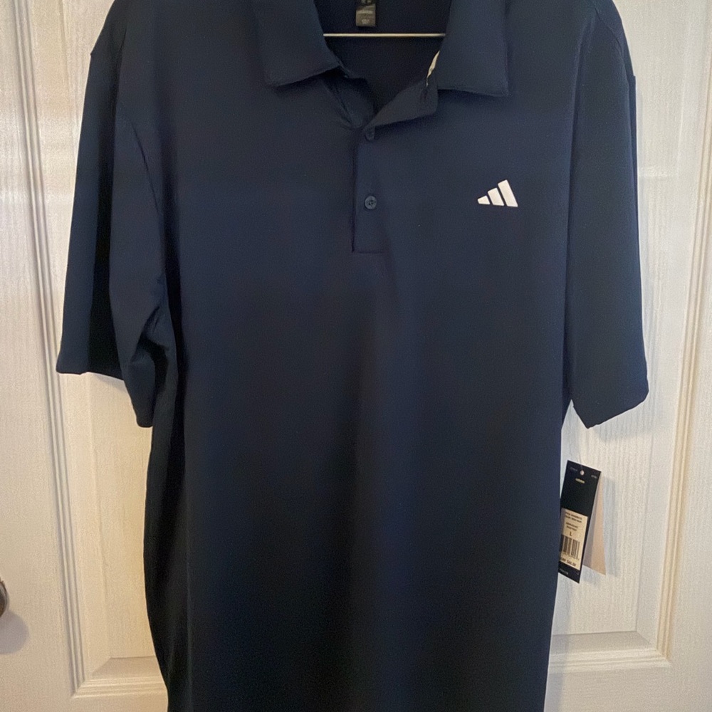 Adidas Men's Dark Polo Shirt‎ with Logo